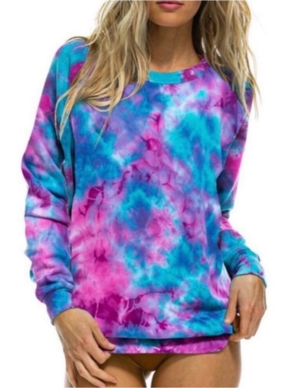Aviator Nation Tie-Dye Crewneck Sweatshirt